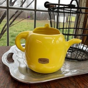 Haeger vintage yellow teapot planter decor